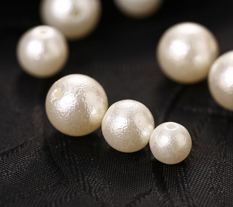 ABS imitation pearl frosted wrinkle bead DIY accessories clothing hair accessories decorative accessories a catty outfit